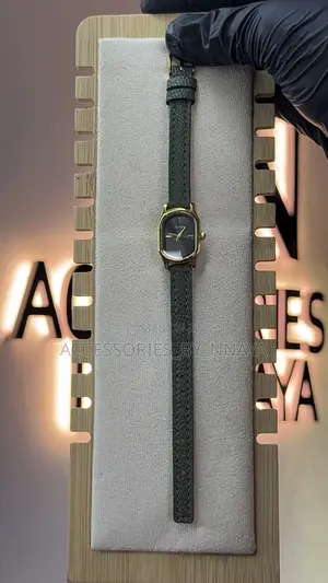 Green Leather Watch