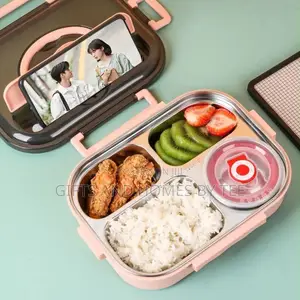 4 Compartment Insulated Stainless Steel Bento Much Box