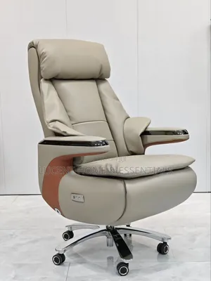 Ultra-Premium Director's Office Chair Pillow Top Headrest (Khaki/Tan)
