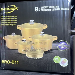 5 Set Brocook Granite Pots Including Frypan