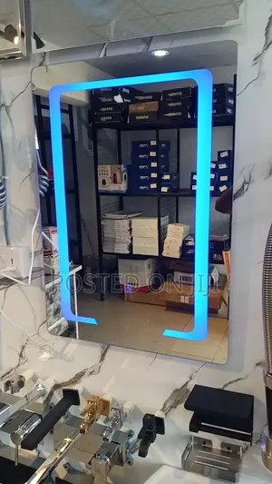 Square Mirror With 3 LED Lights