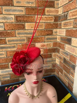 Red Rose Facinator