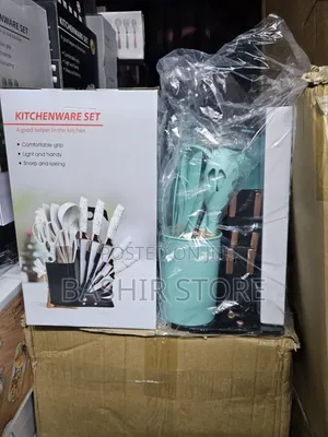 19-Piece Generic Kitchenware and Knife Set