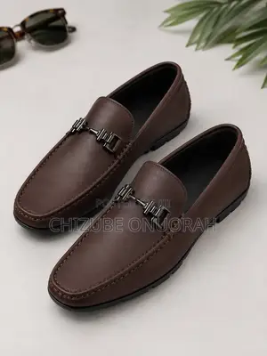 Men's Premium Dark Brown Horsebit Loafers – Elegant Slip-on Dress Shoe