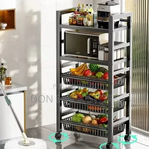 Movable Kitchen Shelf Organiser for Microwave,