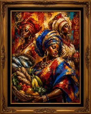 Luxury African Cultural Framed Wall Art – Premium Home and OfficeDecor