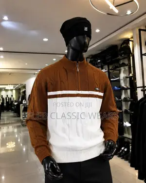 Premium Men Half Zip Knit Sweater
