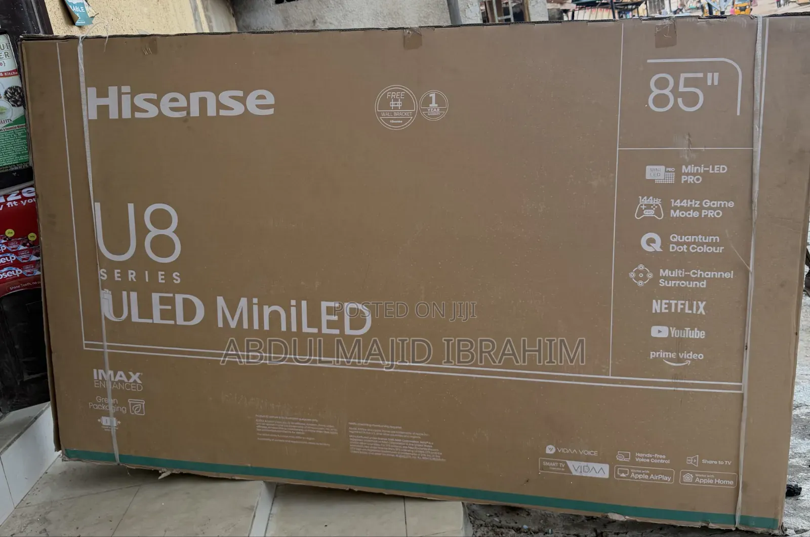 Hisense 85" Inch U8N