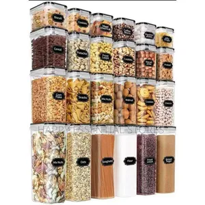 24pcs Air Tight Food Storage Container Set -Kitchen Organizer, Dry