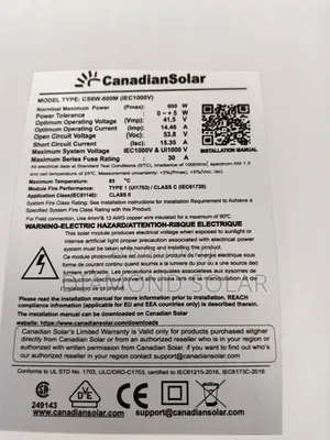 600w Canadian Solar Panels