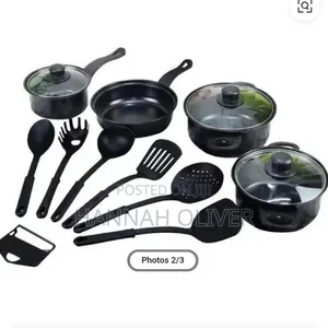 13-Piece Non-Stick Cookware Set With Utensils - Brand New-PortHarcourt