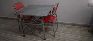 Foldable Table With Two Foldable Chairs