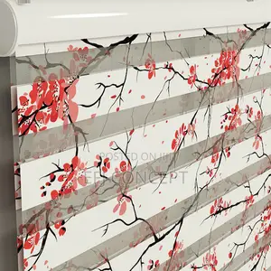 Floral Designs Zebra Day and Night Window Blind