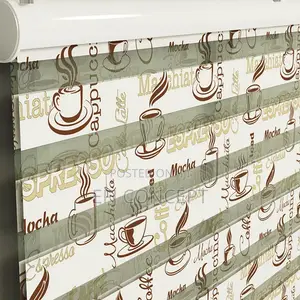 Digital Print Cappuccino Coffee Design Blind