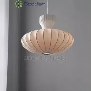 Nordic Silk Pumpkin Pendant Light