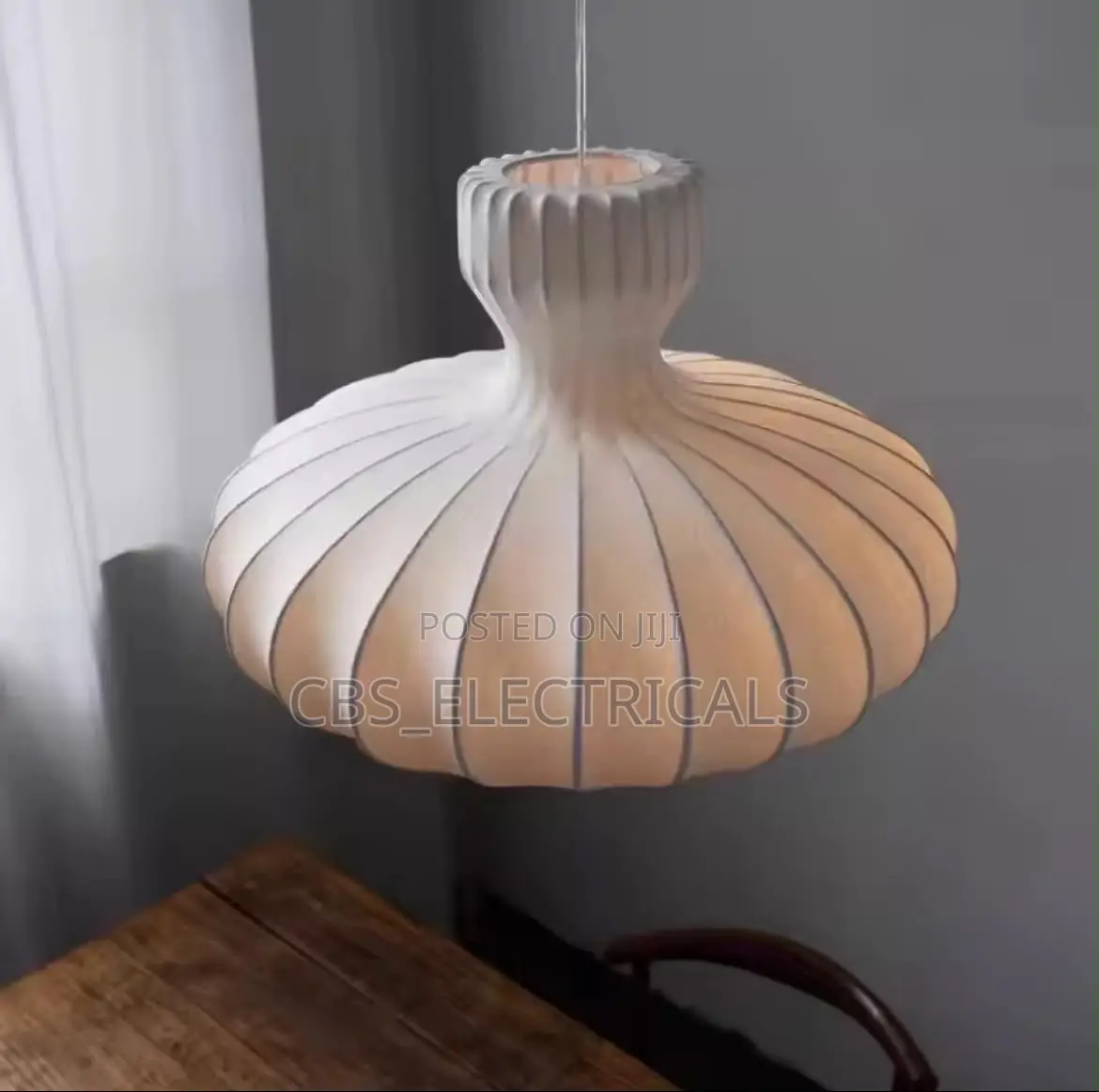 Nordic Silk Pumpkin Pendant Light