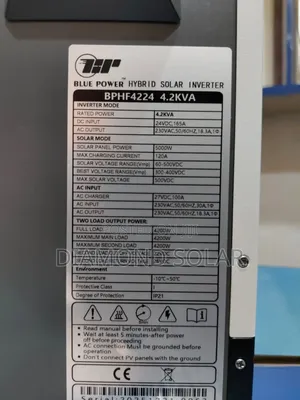 4.2kva 24v Blue Power Solar Inverter Hybrid