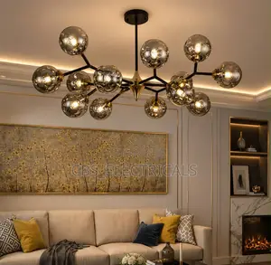 Modern Molecular Glass Globe Chandelier