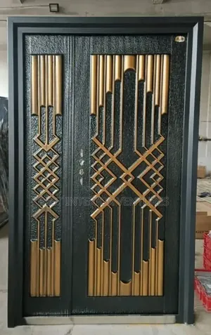 4ft by 7ft Semi Bulletproof Copper Cast Security Door 08