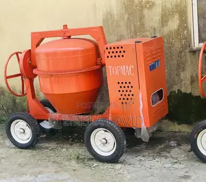 400l Topmac Brand Orange Concrete Mixer.