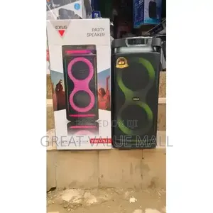 EXLG 10000W Deep Bass Sound Rechargeable Party Box Speaker With Mic