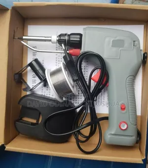 Industrial- Handheld Electric Soldering Iron Gun With Solder Supply.