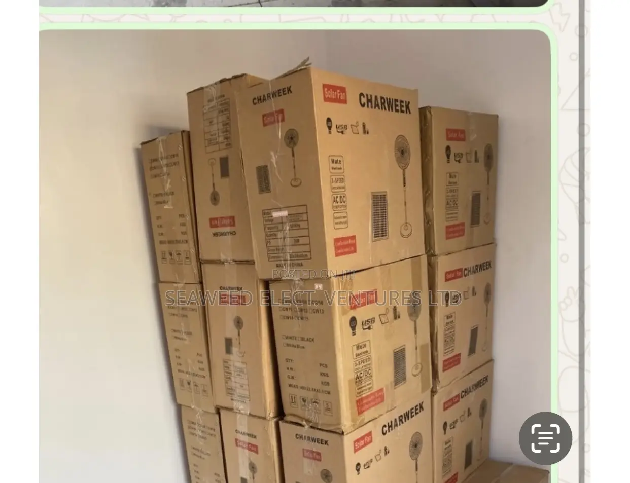 Charweek Solar Fan With Panel