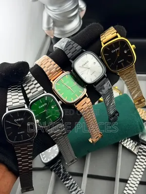 Casio Stainless Steel, Presidential Chain Watch, With Date,