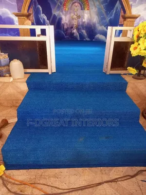 Blue Synthetic Carpet Grass Turkish Standard