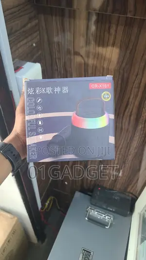CR-X161 Bluetooth Karaoke Speaker With 2 Wireless Mics