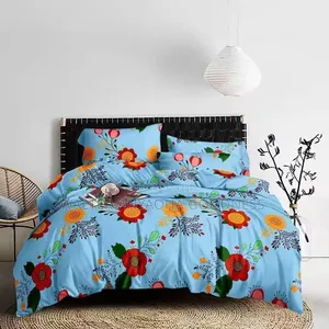 Complete Bedsheet and Duvet Set, With 4 Pillowcase