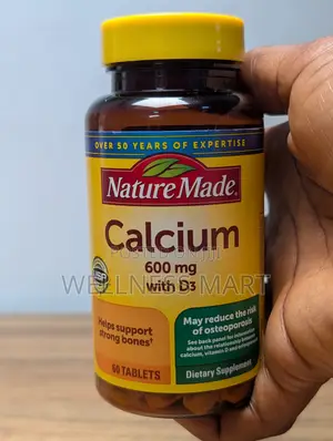 Nature Made Calcium 600mg + Vitamin D3 | 60 Tabs | Bones | U.S.A