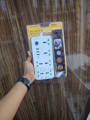 6-Outlet Extension Socket With USB Type-C 2M