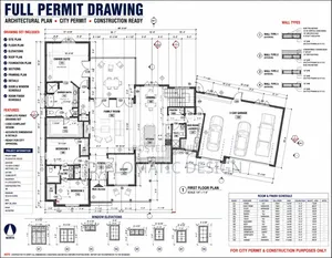 Architecture, Structural, Mechanical, Electrical Drawing for Permit