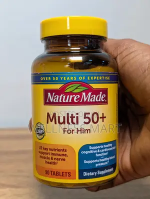 Nature Made Multi for Him 50+ | 90 Tablets | No Iron | U.S.A