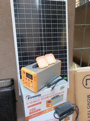 Portable Solar Power Generator With Solar Panel LED Bulbs