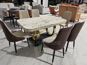 6-Seater Marble Dining Set