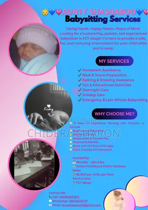 Holiday Nanny Service Available
