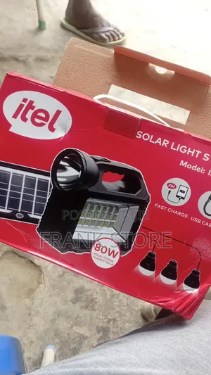 Original Itel Solar Light Kit(80w) - Light Phone Charging Solution