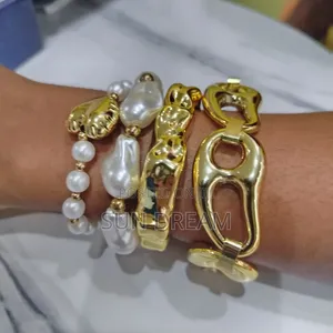 Trendy Gold Pearl Bracelet Jewelry Gift Bracelets Sets