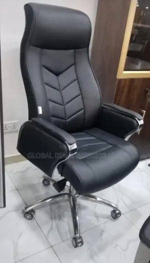 Black Leather Executive Office Chair