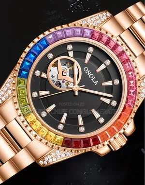Onola Rose Gold/Black Mechanical/Automatic Unisex Watch