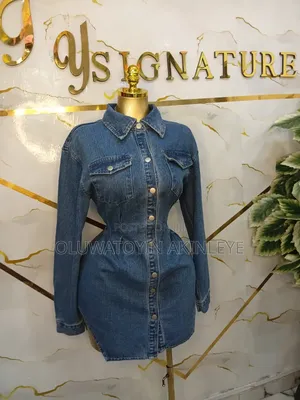 America Spec Denim Short Dress