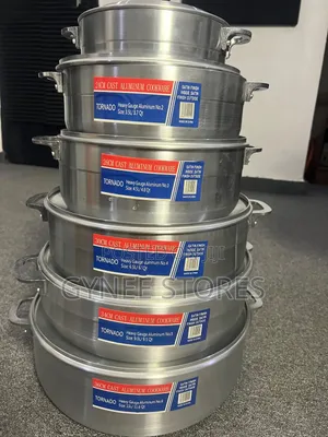 Tornado 6pcs Polish Aluminum Cookware Set
