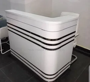Modern White Receptionist Desk