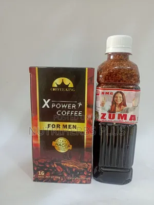 X Power Men Coffee and Zuma Gorontula Syrup (For Better Sperm Quality)