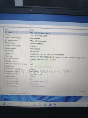 Laptop Lenovo ThinkPad E580 8GB Intel Core i5 SSD 256GB