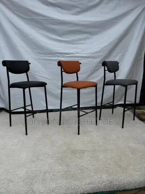 High Barstool for Restaurant With Unique Backrest