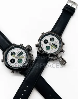 Ohsen Military Pilot Analogue Digital Dia Waterproof Unisex Wristwatch