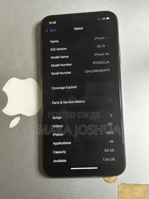 Apple iPhone XS 64 GB Black